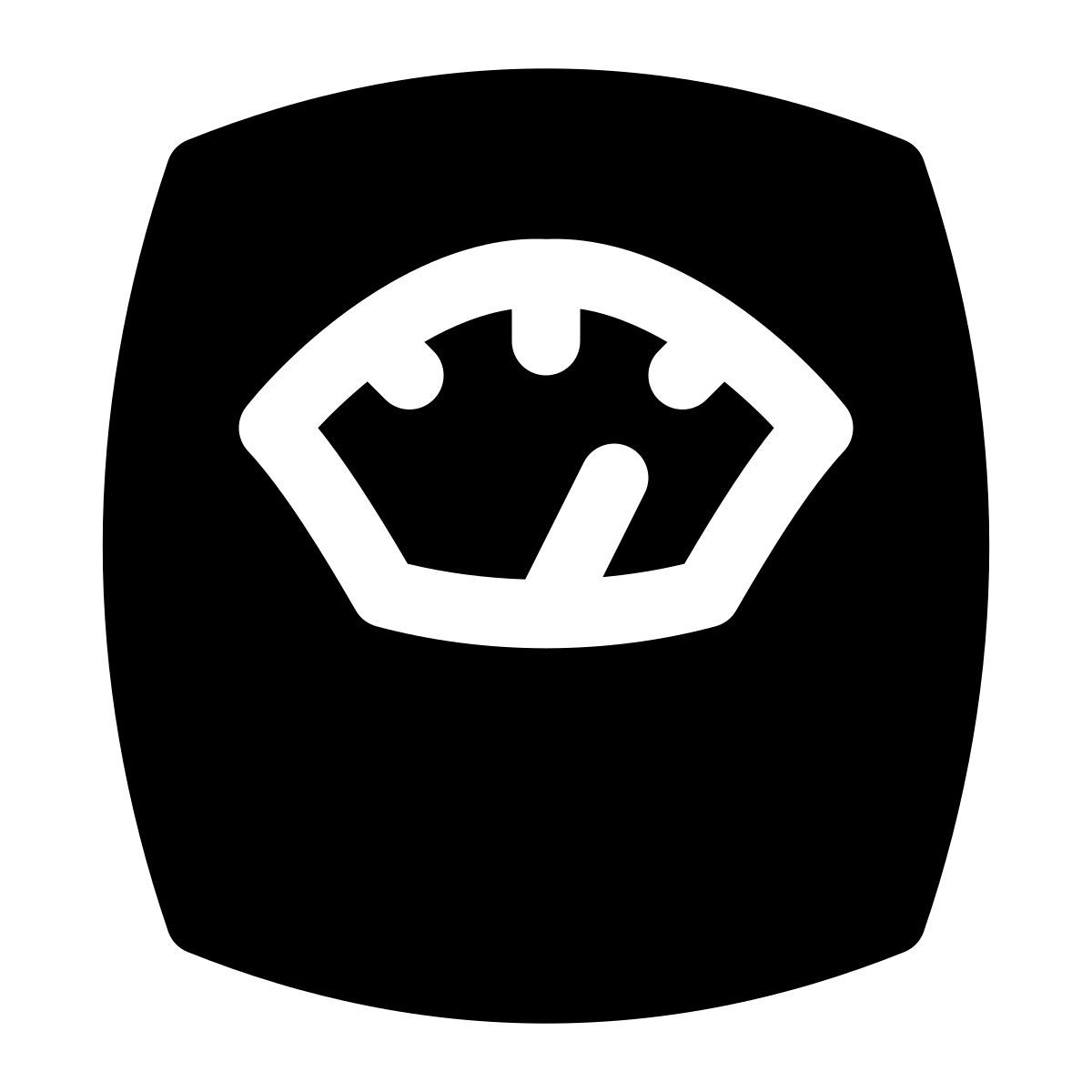 puffy filled style scale icon