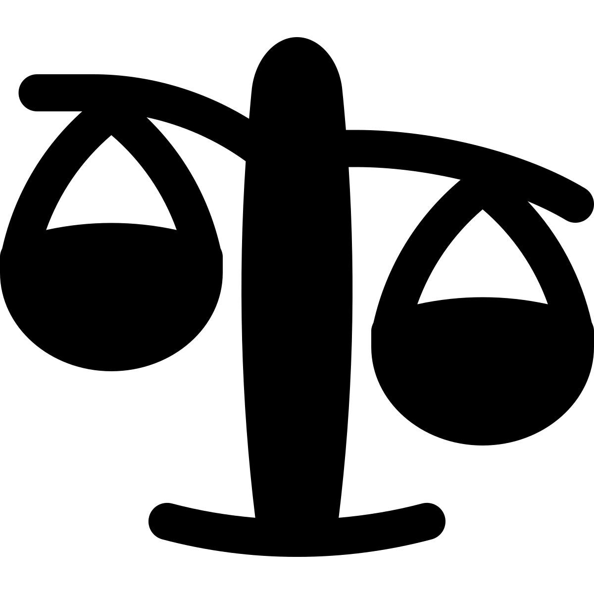 puffy filled style scales icon