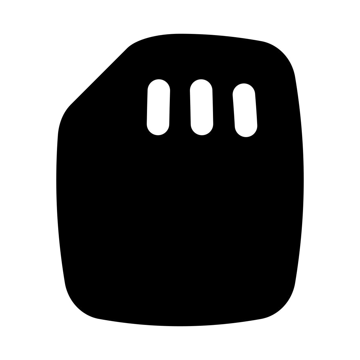 puffy filled style sd icon