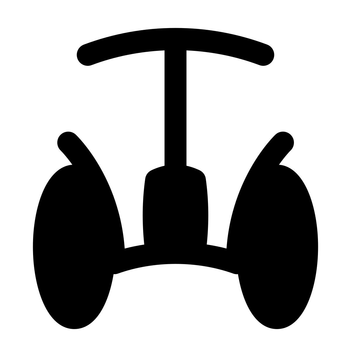 puffy filled style segway icon