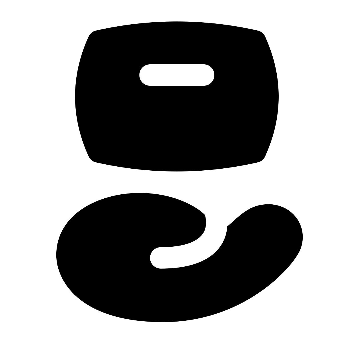 puffy filled style sell icon