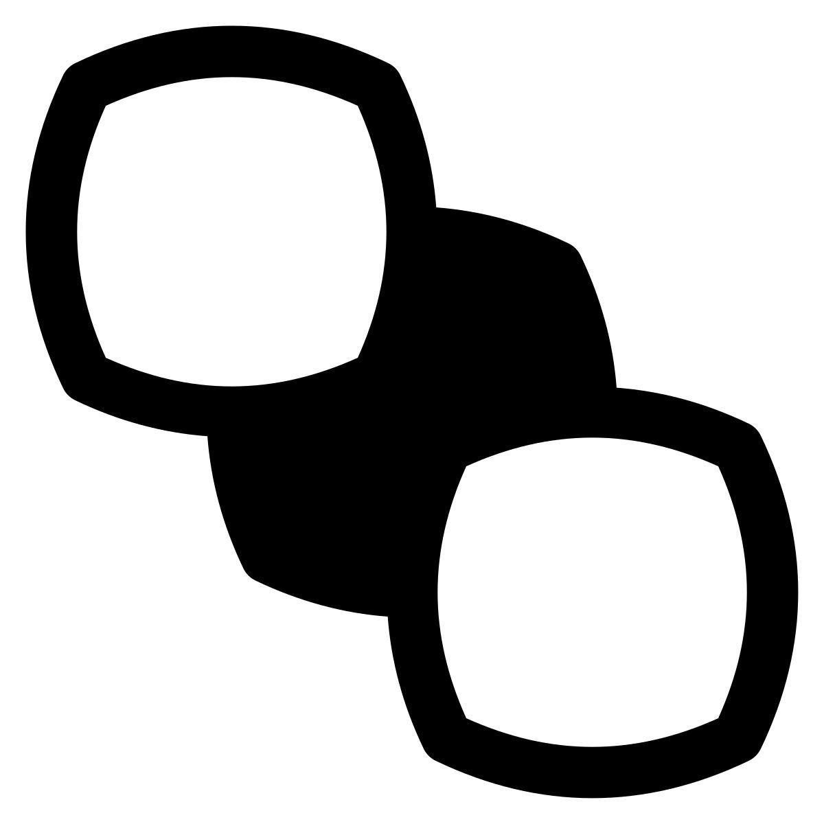puffy filled style send to back icon