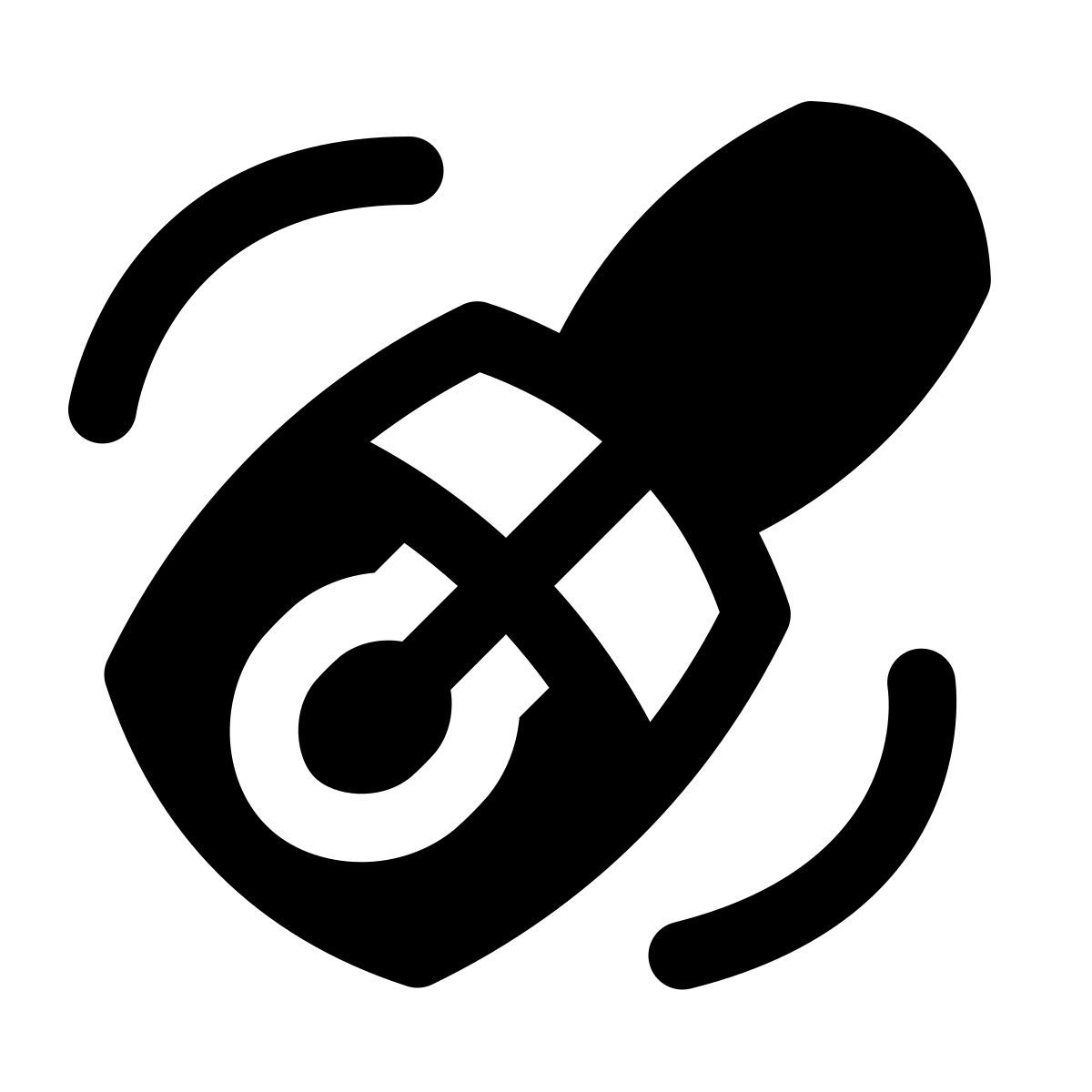 puffy filled style shake gently icon