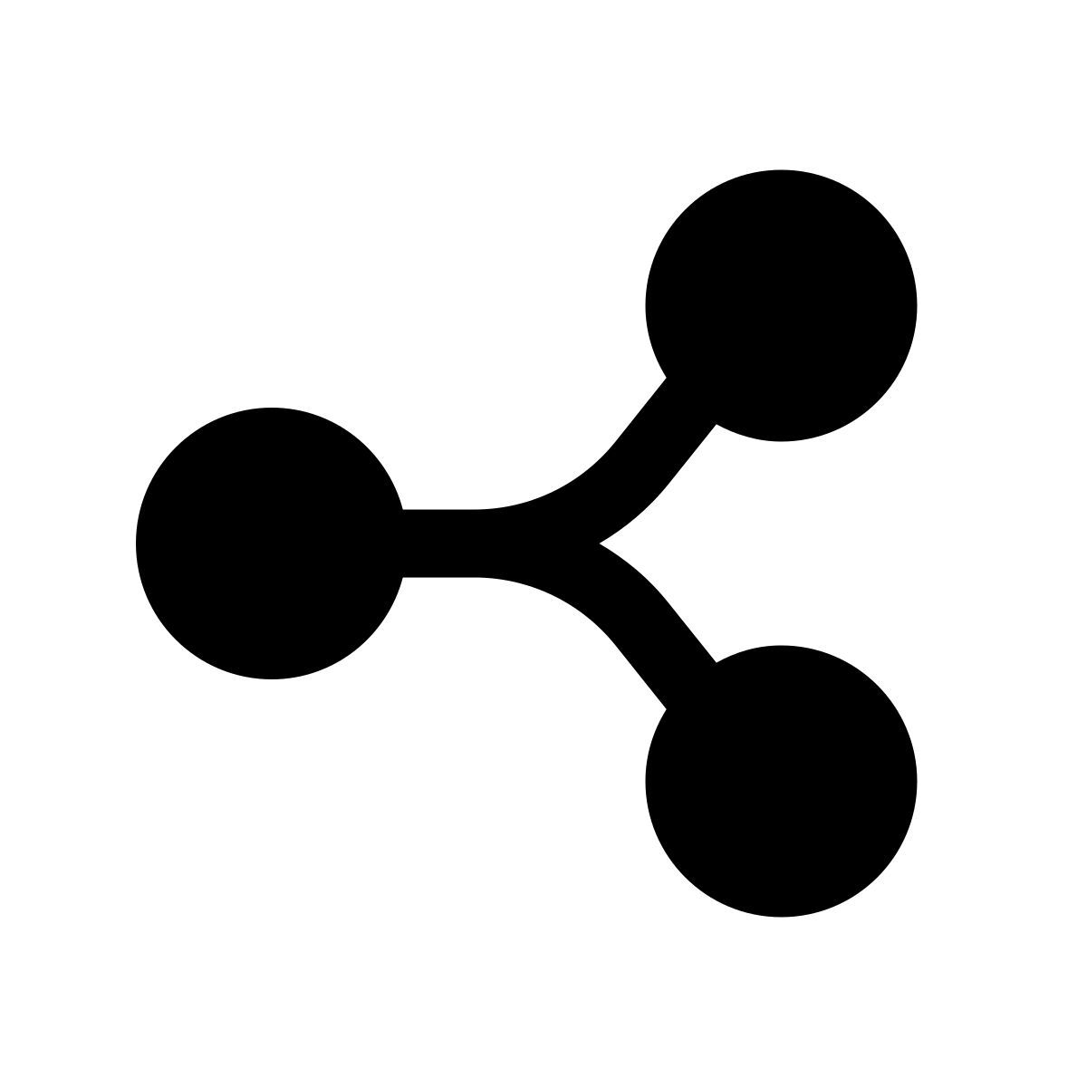 puffy filled style teilen 2 icon