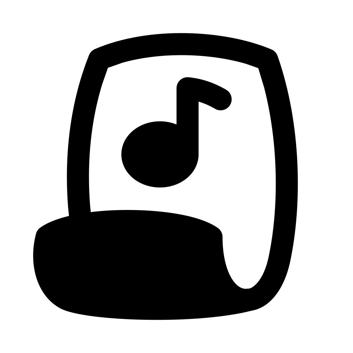 puffy filled style partition de musique icon