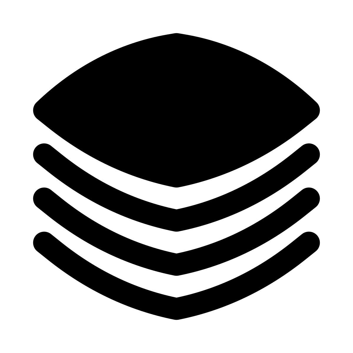 puffy filled style folhas icon
