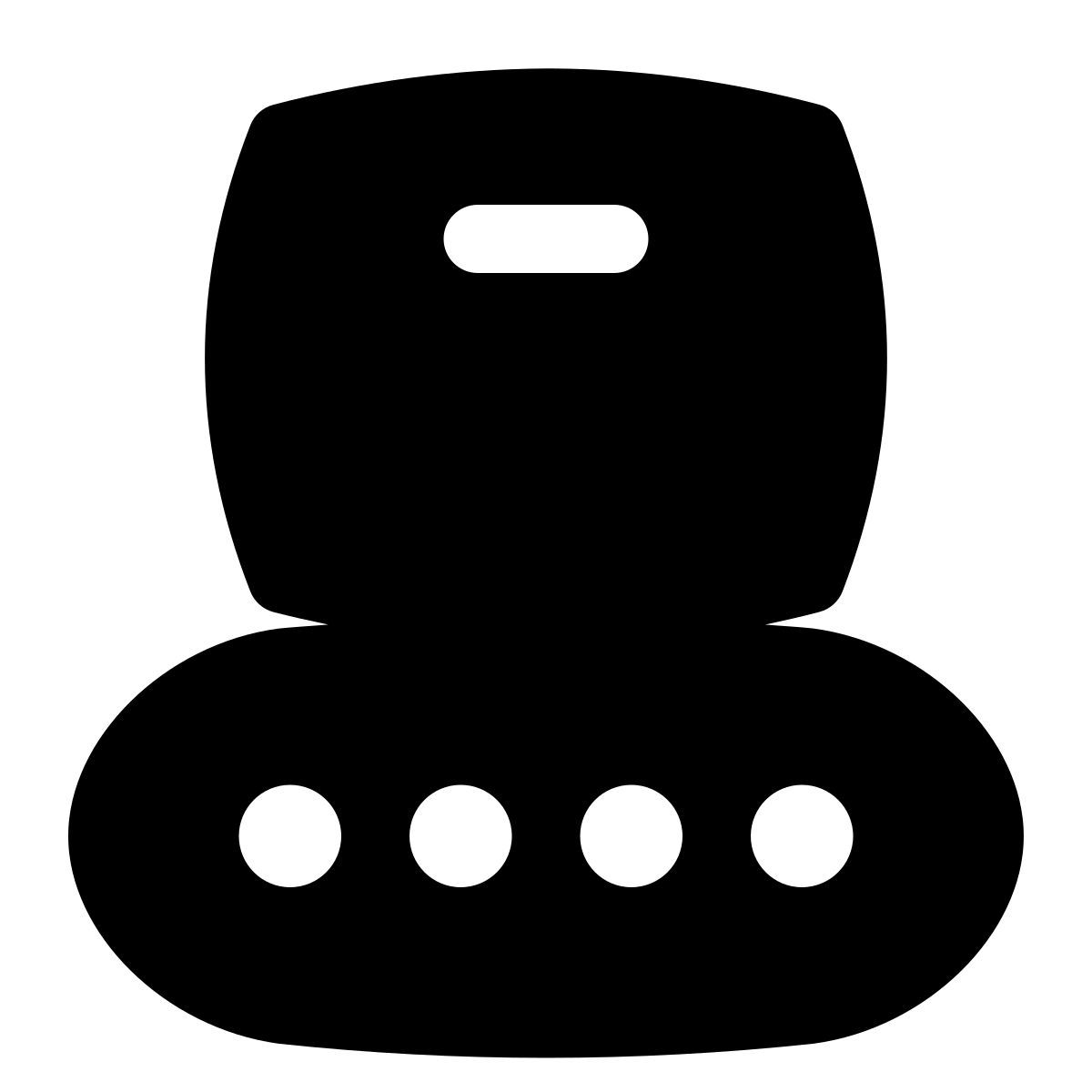 puffy filled style shipping center icon