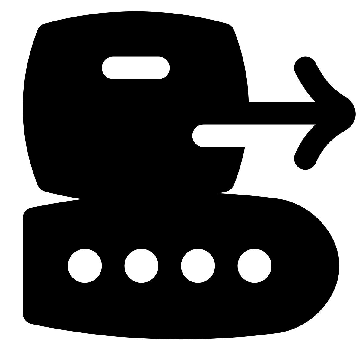 puffy filled style shipping centre loading belt icon