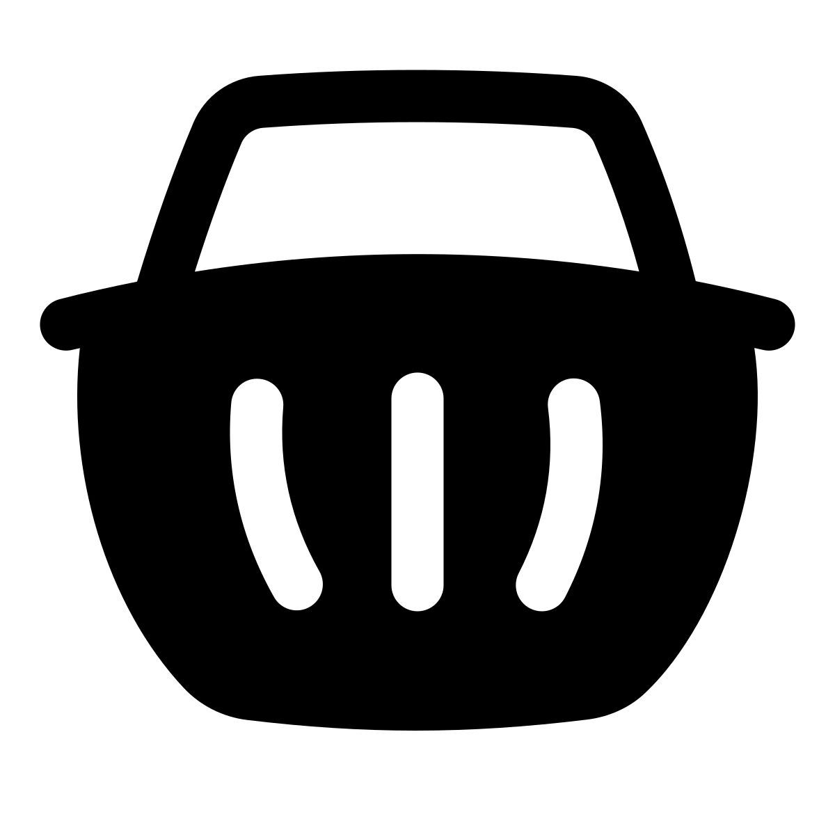 puffy filled style 购物车2 icon
