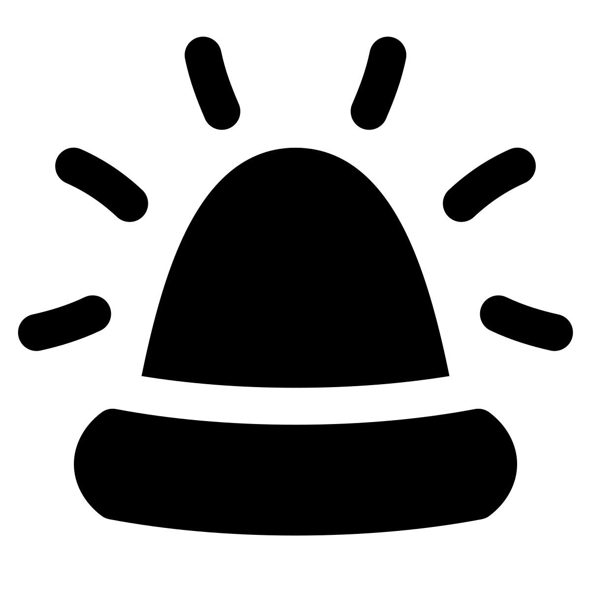 puffy filled style sirena icon