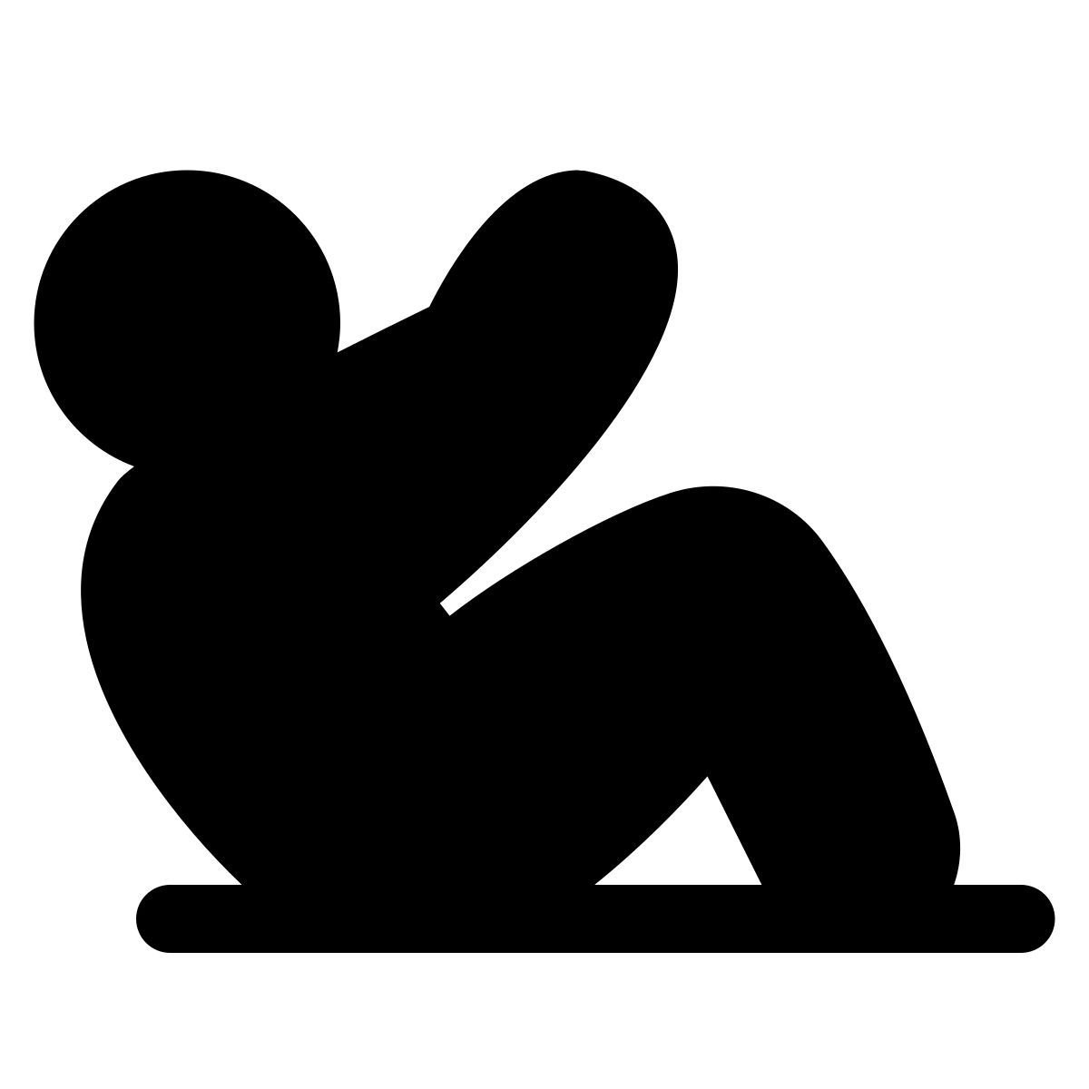 puffy filled style situps icon