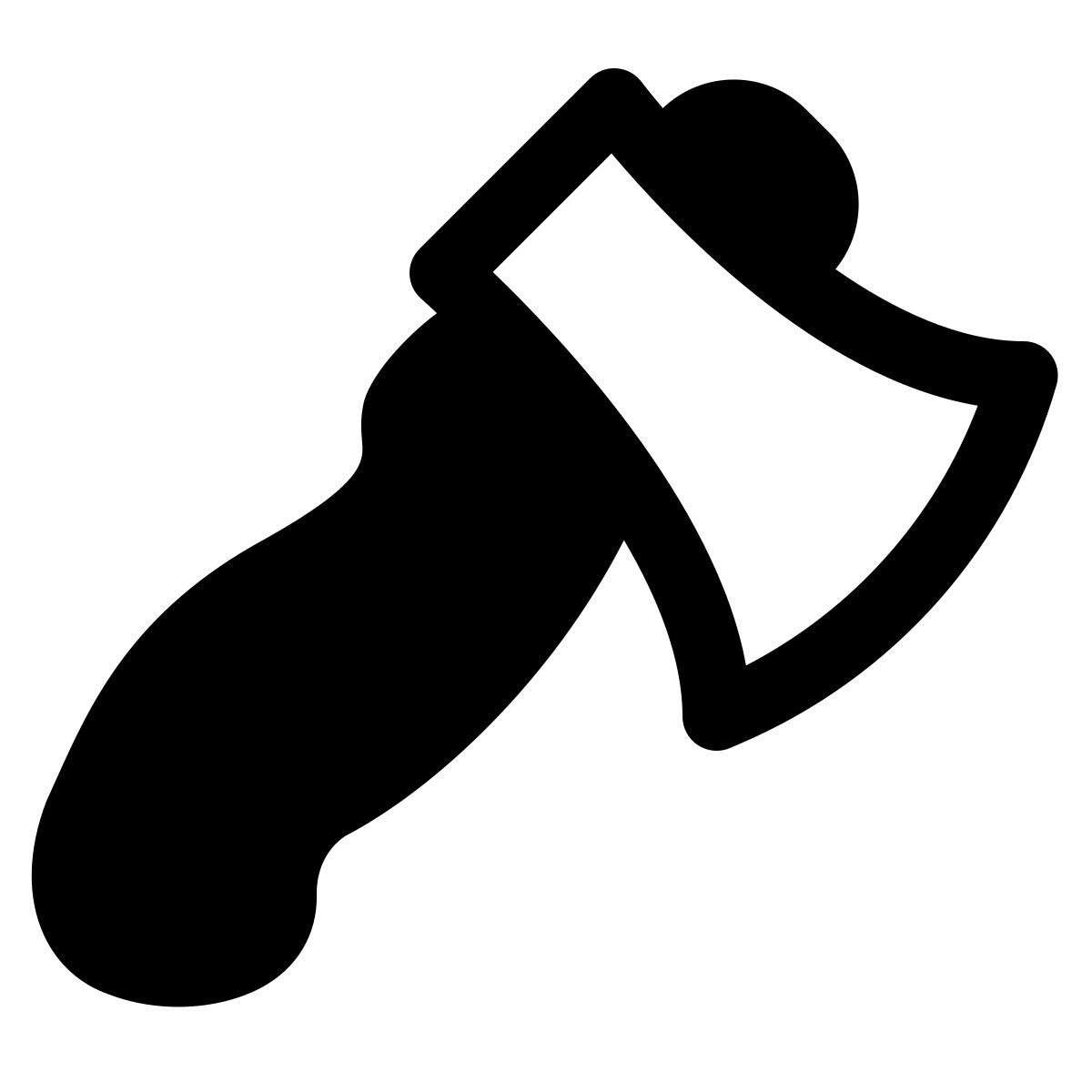 puffy filled style axt icon