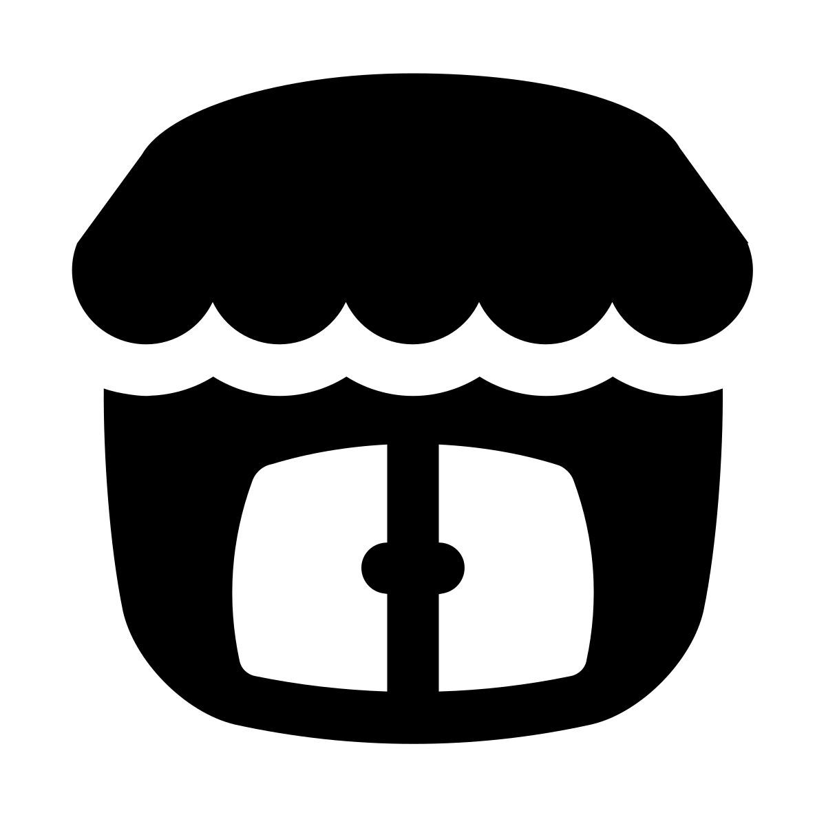 puffy filled style kleines unternehmen icon