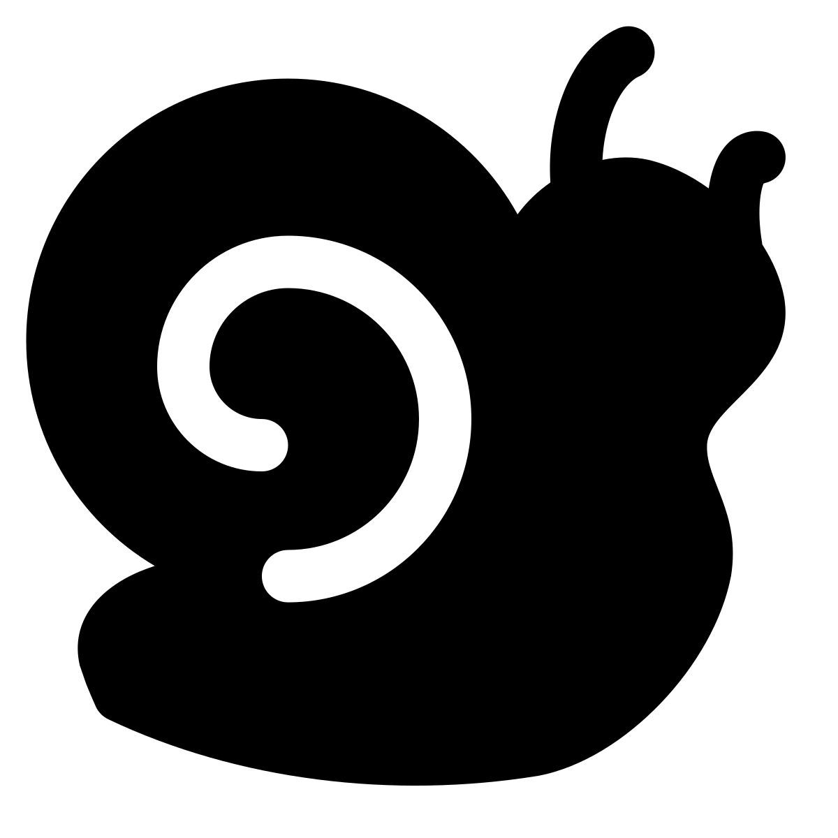 puffy filled style caracol icon