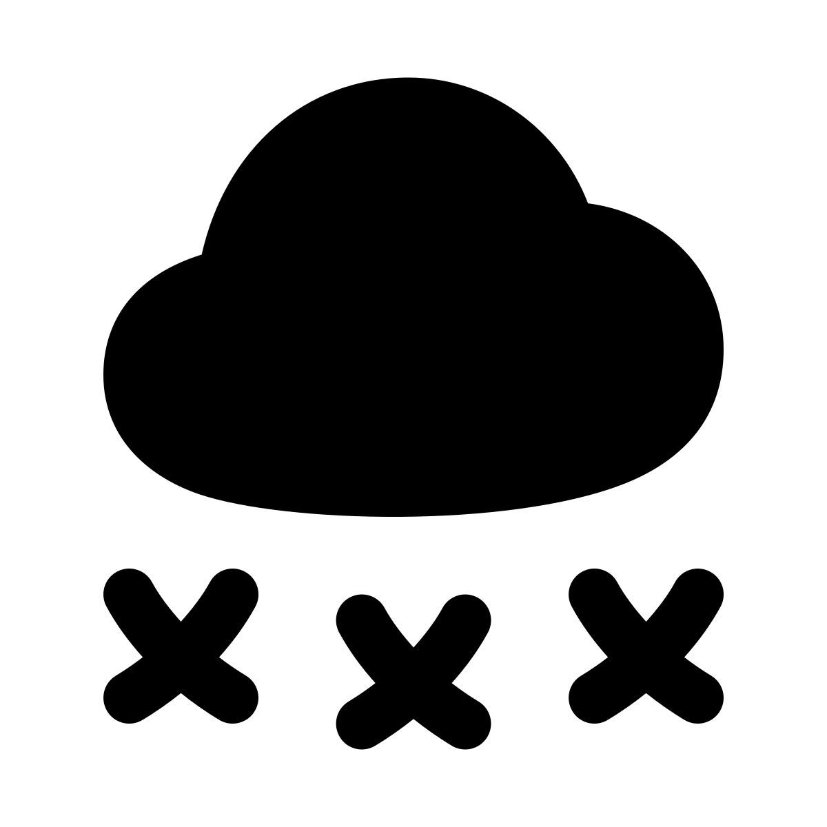 puffy filled style 雪 icon