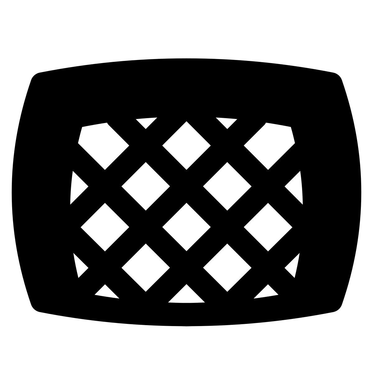 puffy filled style fußballtor icon