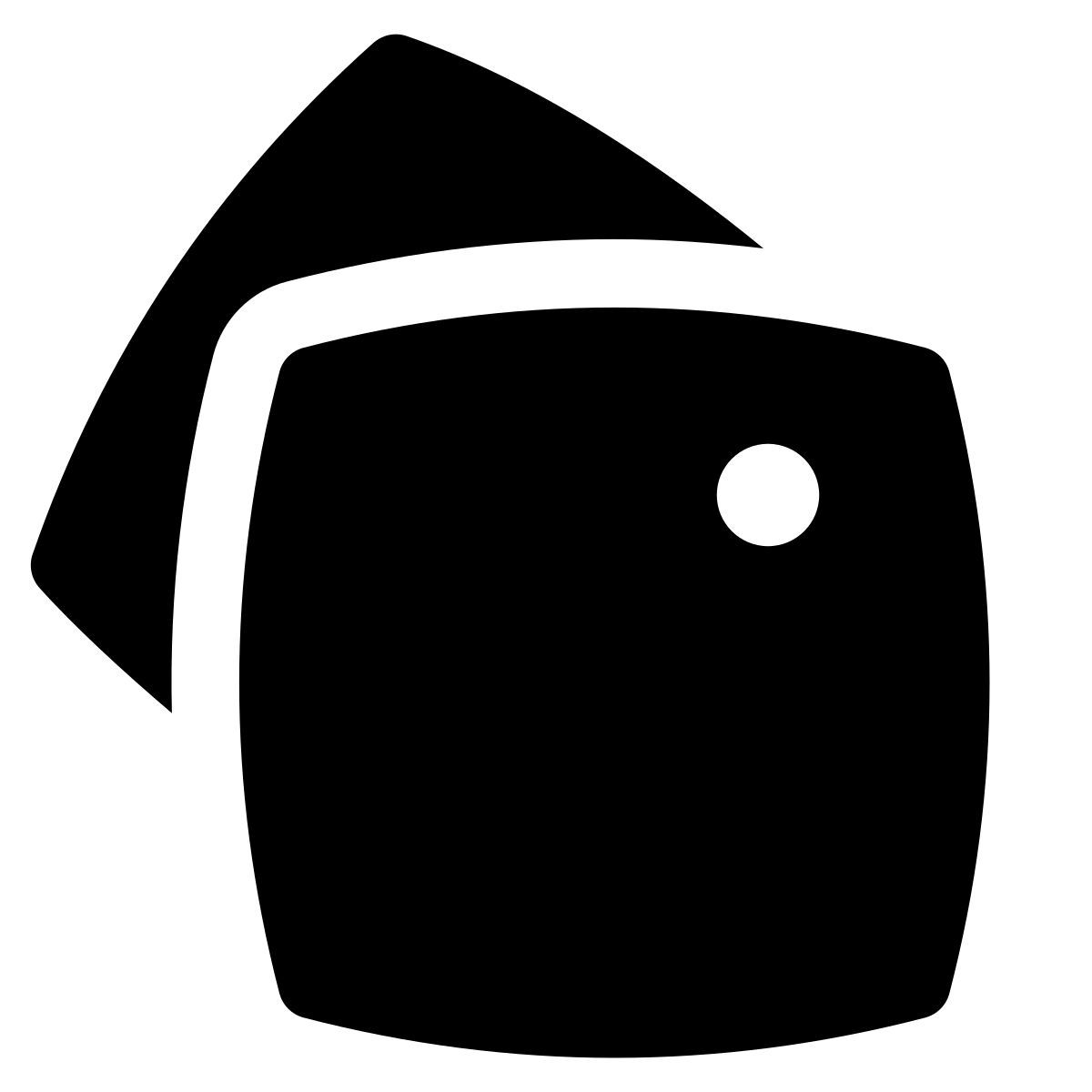 puffy filled style solid paint icon