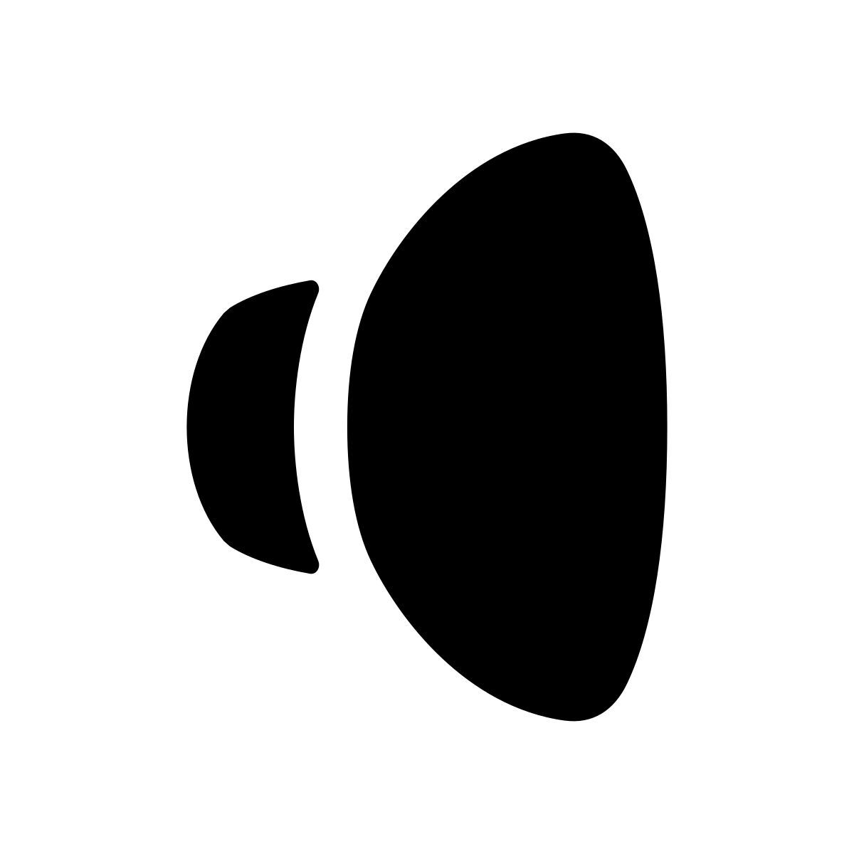 puffy filled style altavoz de sonido icon