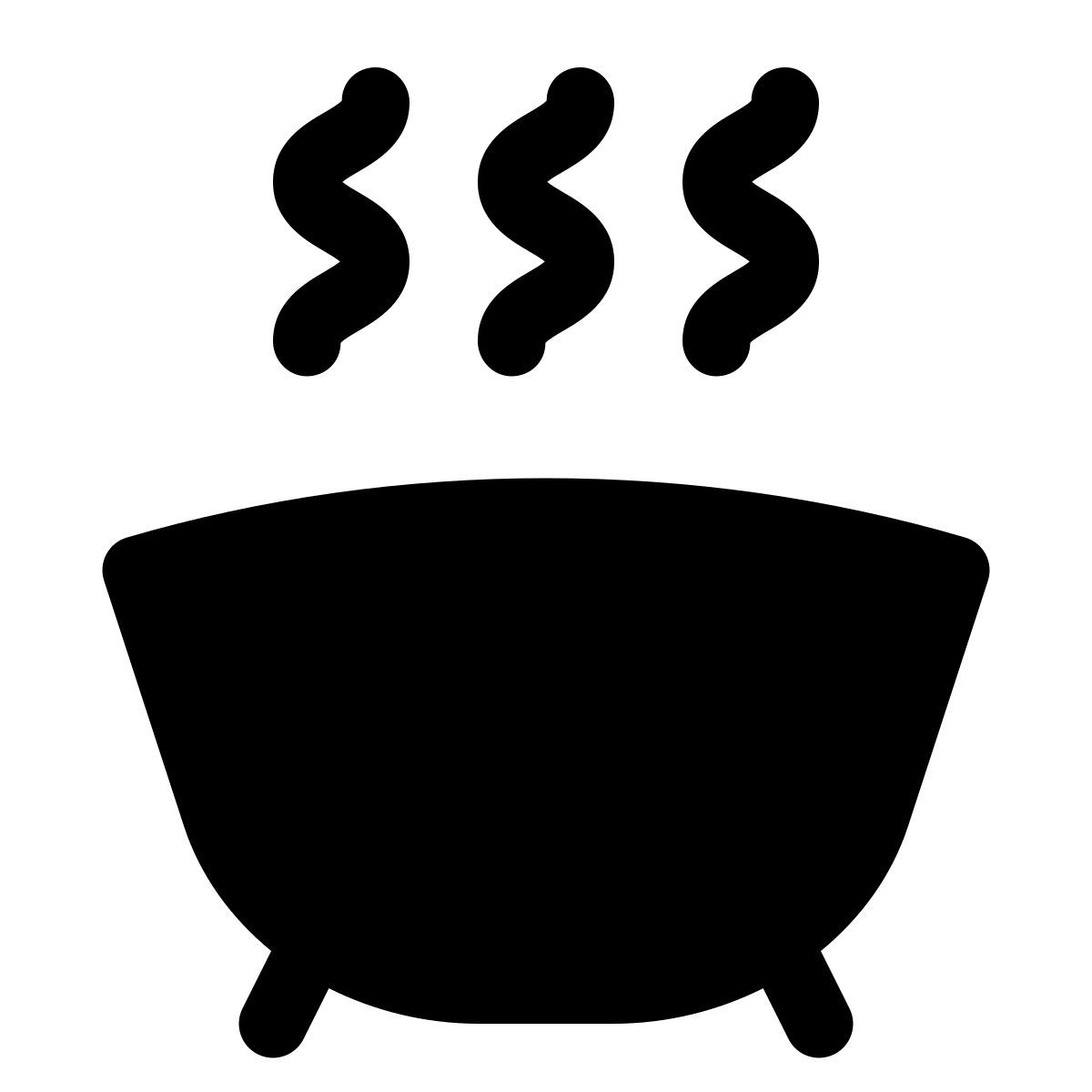 puffy filled style estância termal icon
