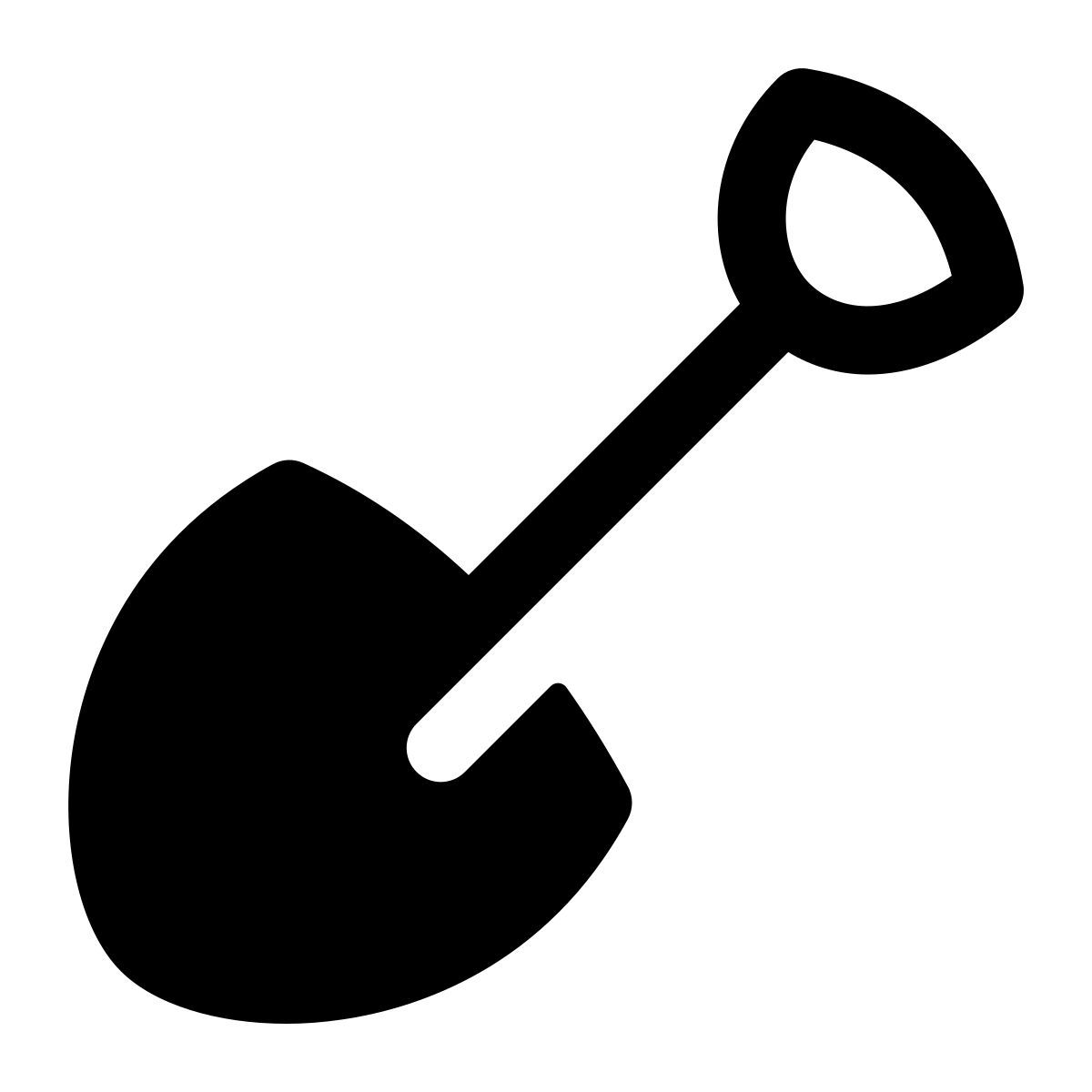 puffy filled style 铲 icon