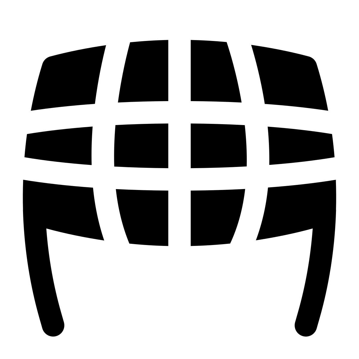 puffy filled style net icon