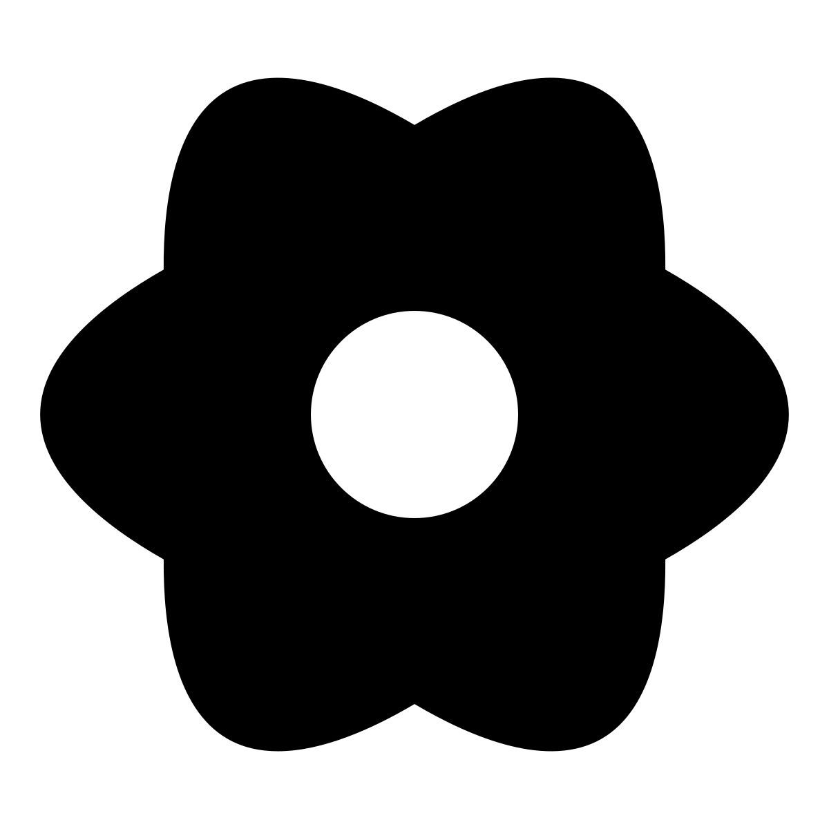 puffy filled style spring icon