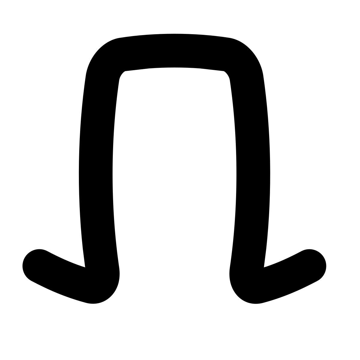 puffy filled style onde carrée icon