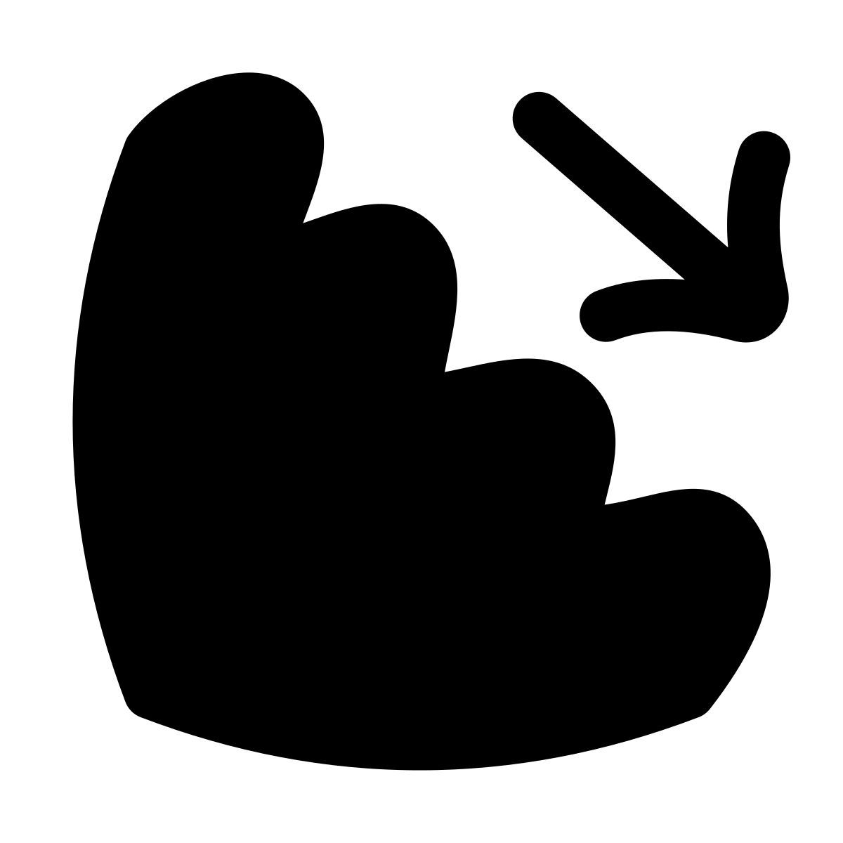 puffy filled style escadas abaixo icon