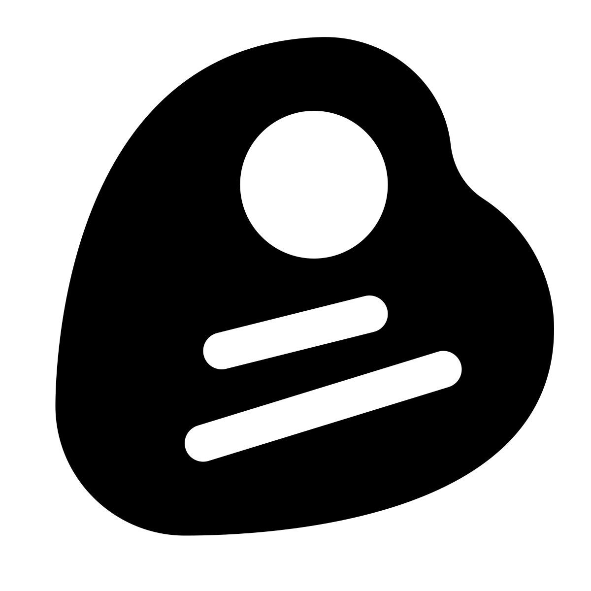 puffy filled style bife icon