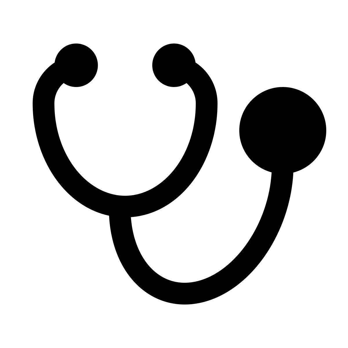 puffy filled style 청진기 icon