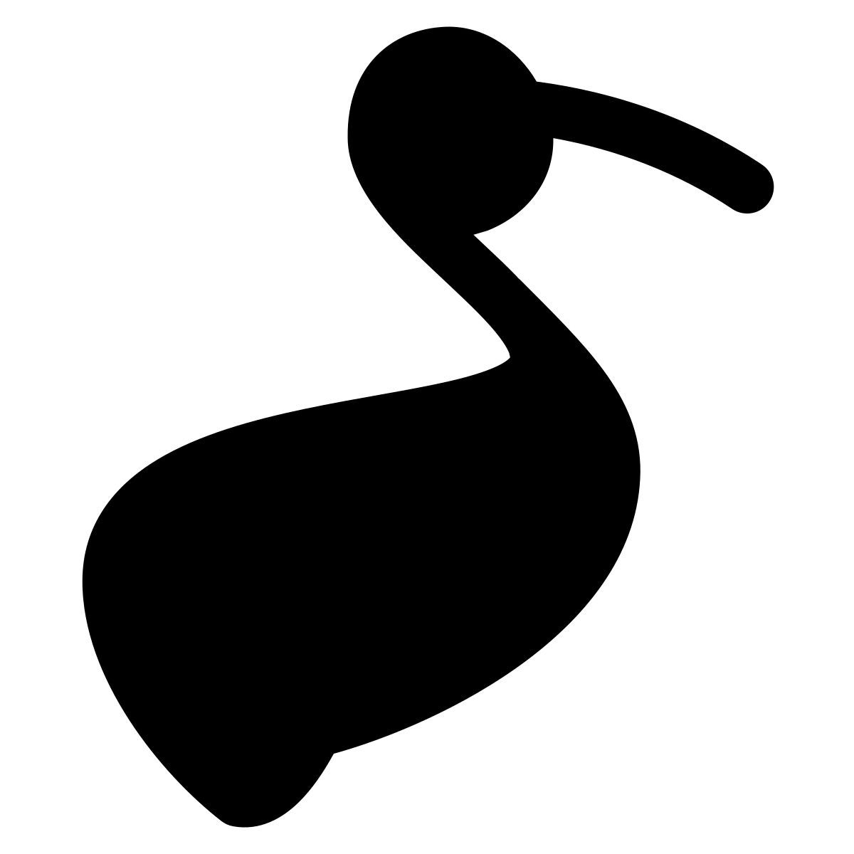 puffy filled style storch icon