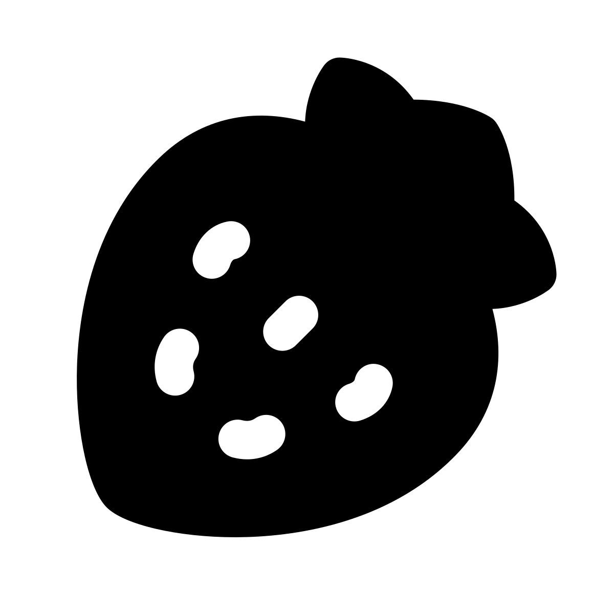 puffy filled style fragola icon