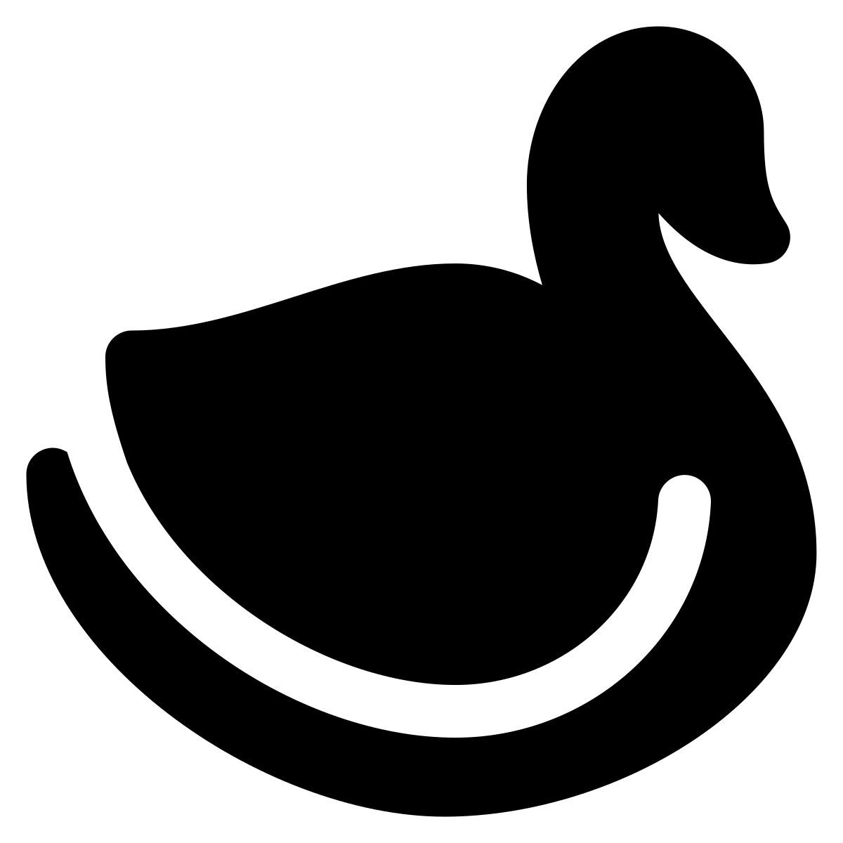 puffy filled style cisne icon