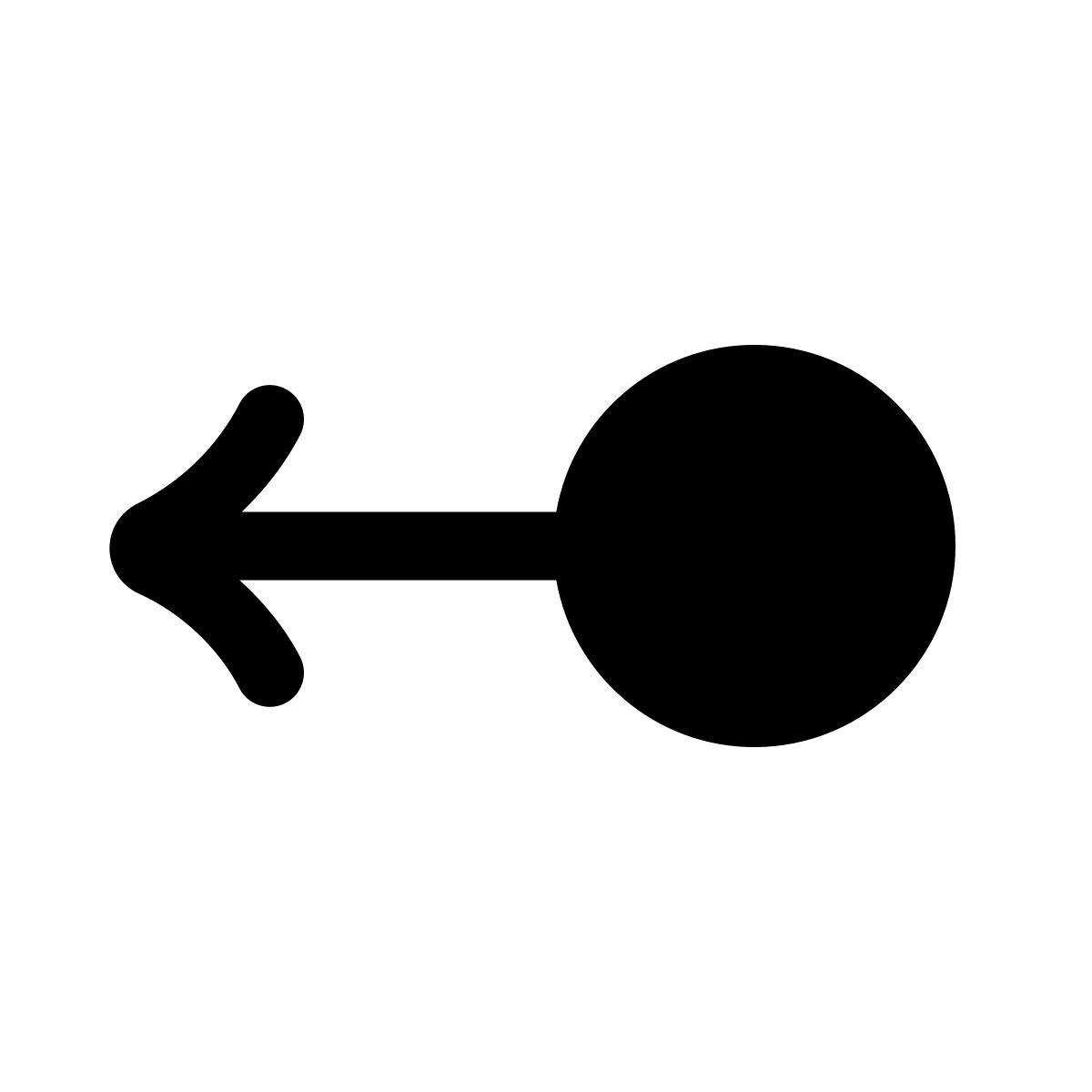 puffy filled style scorrere verso sinistra icon