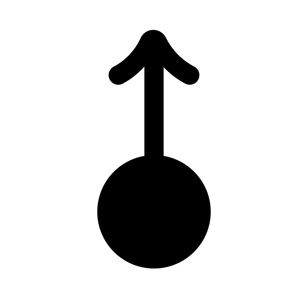 puffy filled style 向上滑动 icon