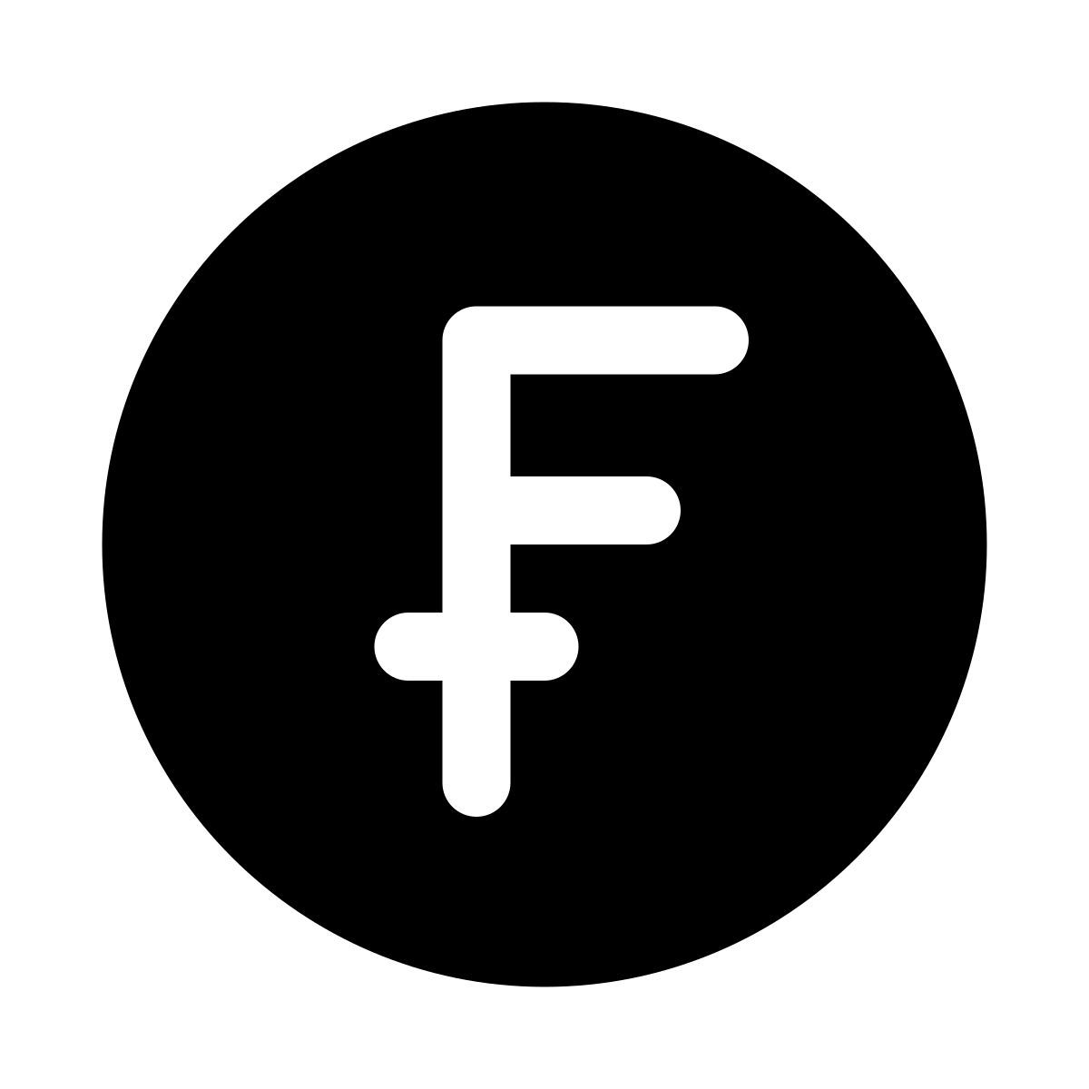 puffy filled style franco svizzero icon