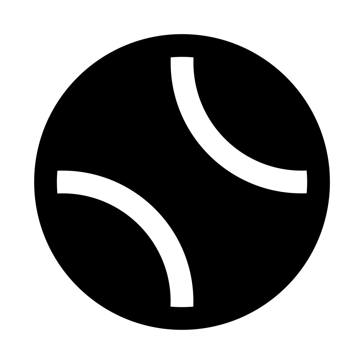 puffy filled style tennis ball icon