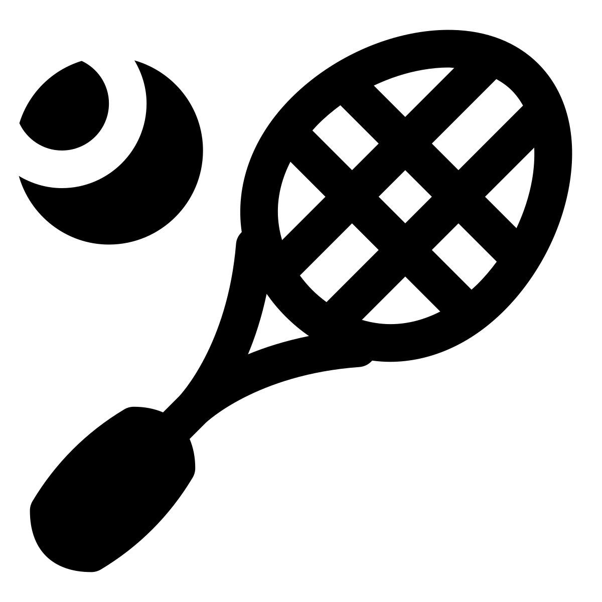 puffy filled style tennis icon
