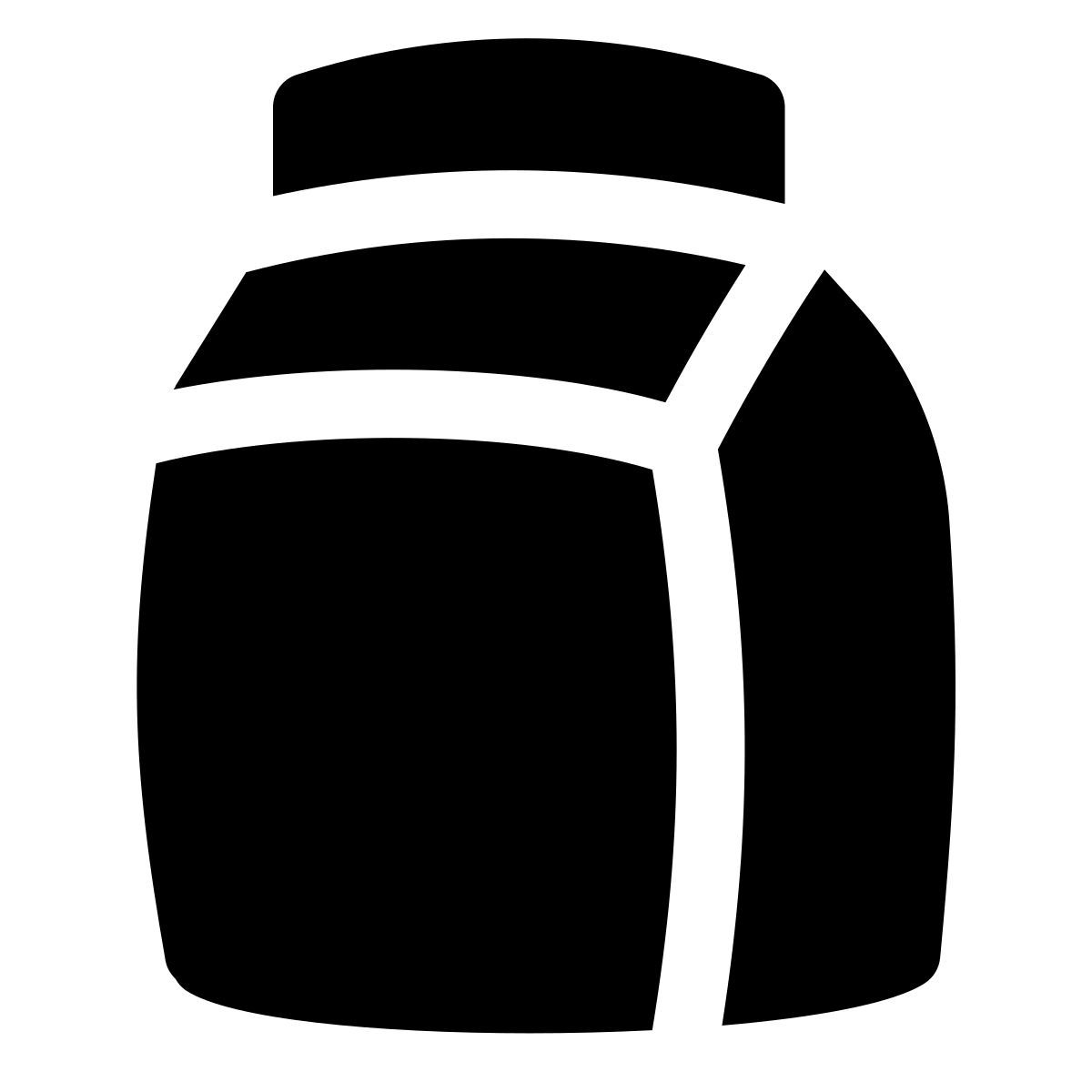 puffy filled style tetra pak icon