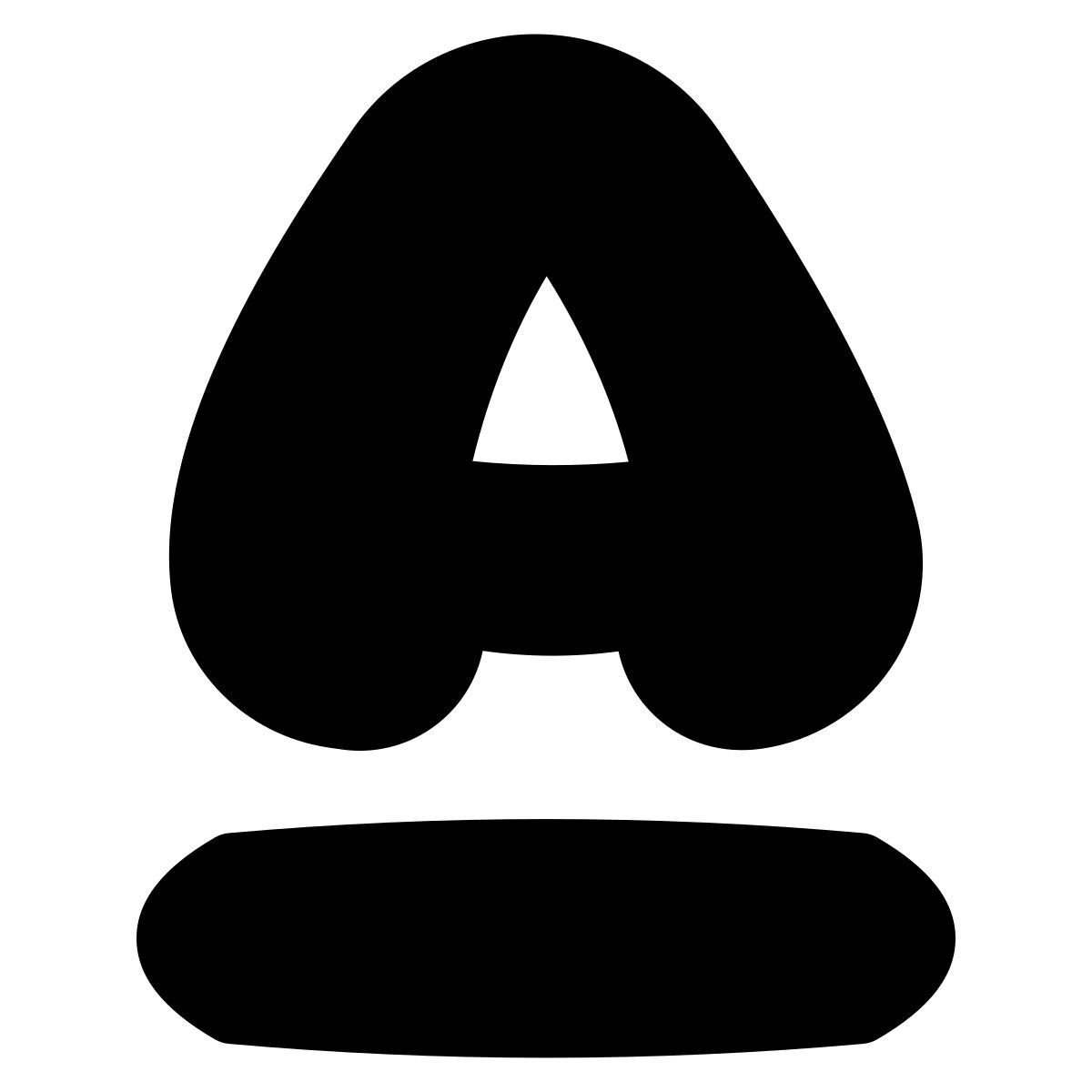 puffy filled style text color icon