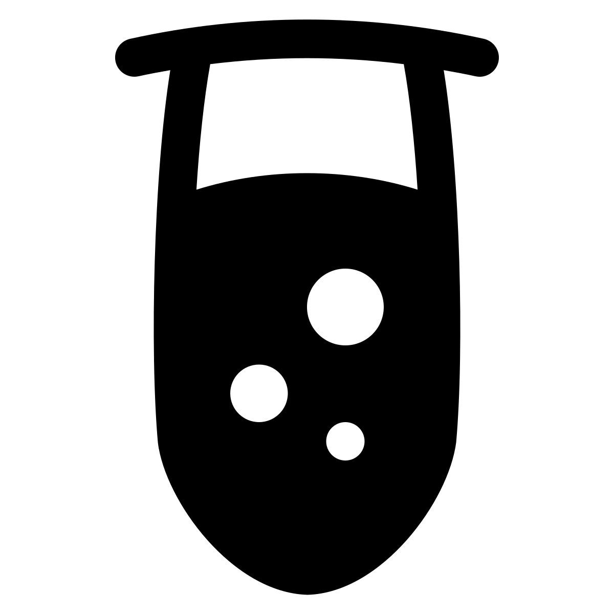 puffy filled style 薄试管 icon