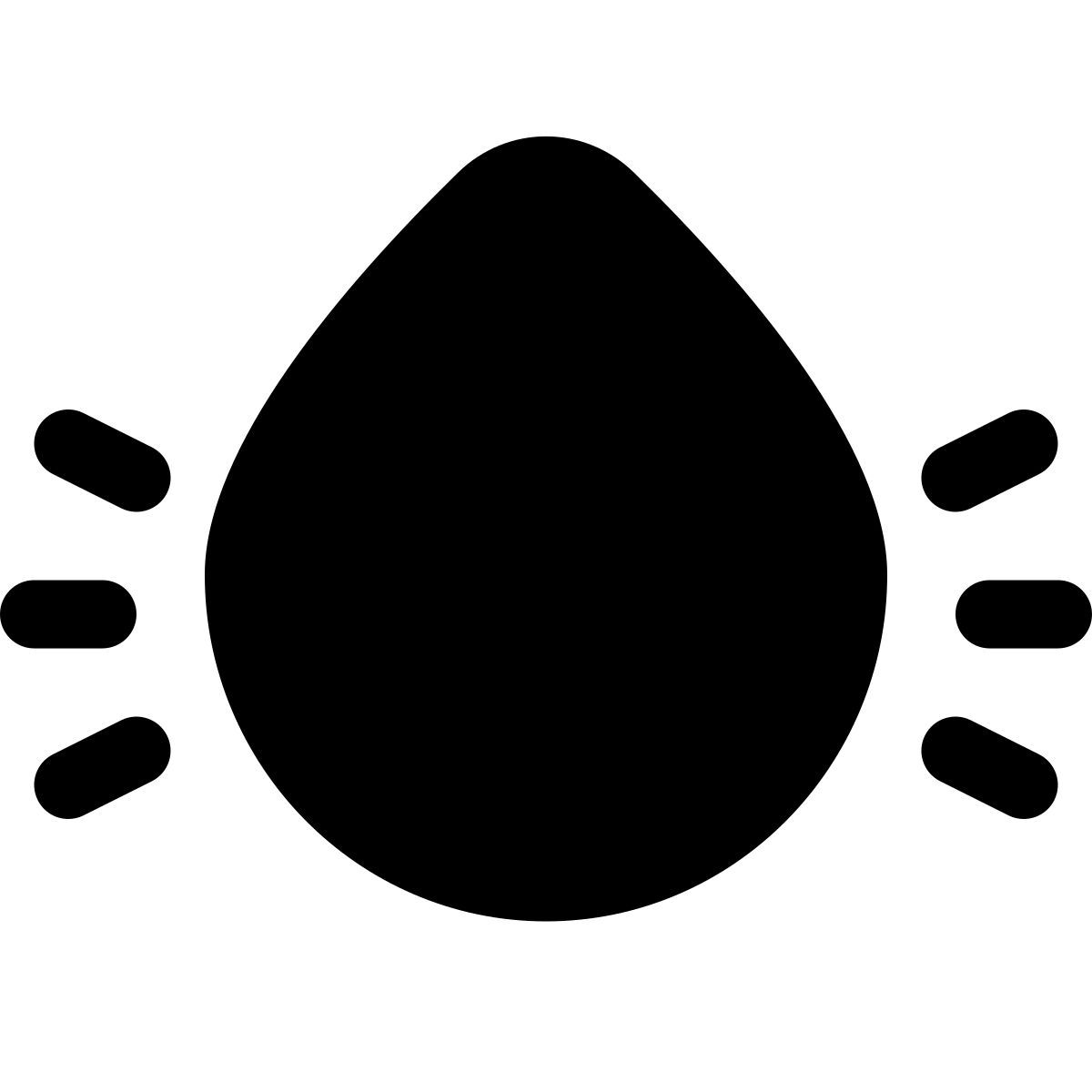 puffy filled style thirst icon