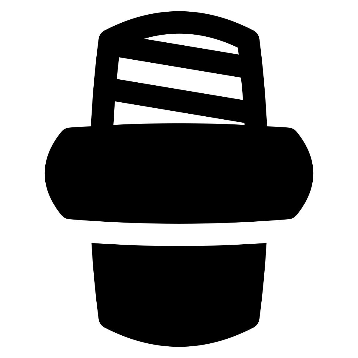 puffy filled style threading metal icon