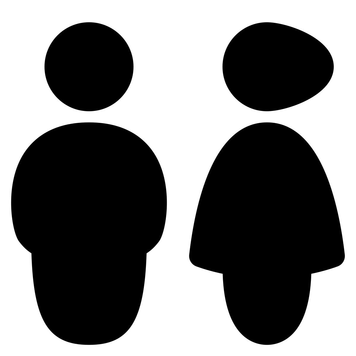 puffy filled style toilette icon
