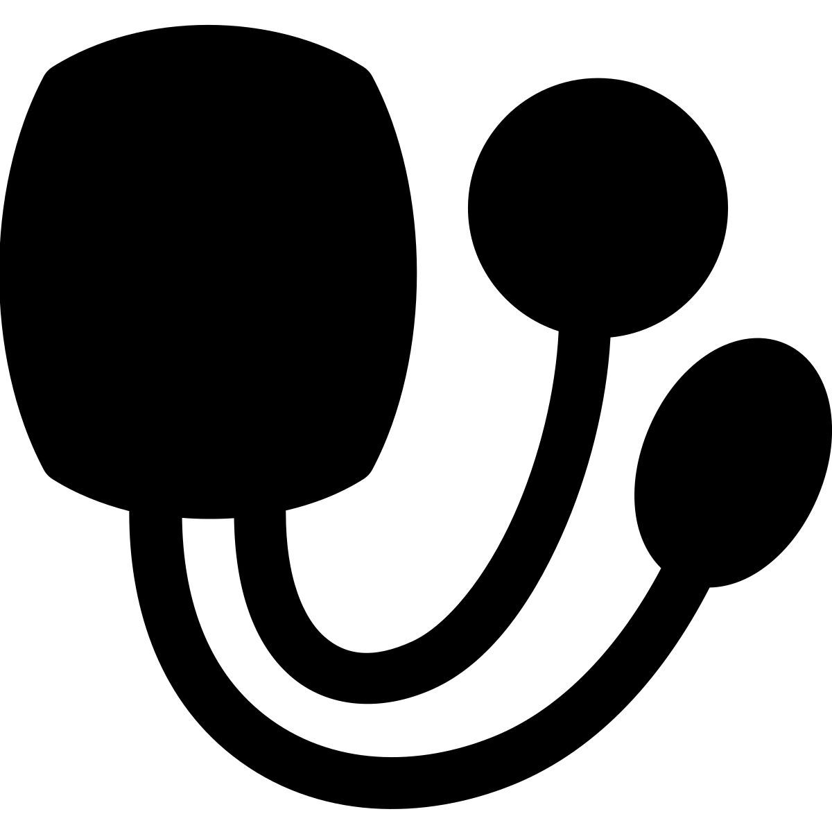 puffy filled style tonometer icon