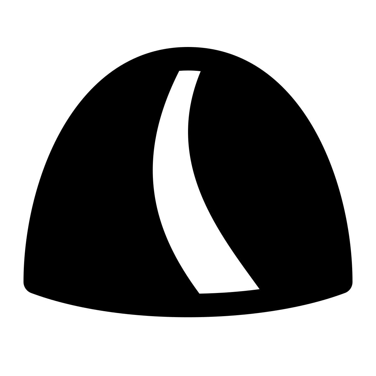 puffy filled style hügelspitze icon