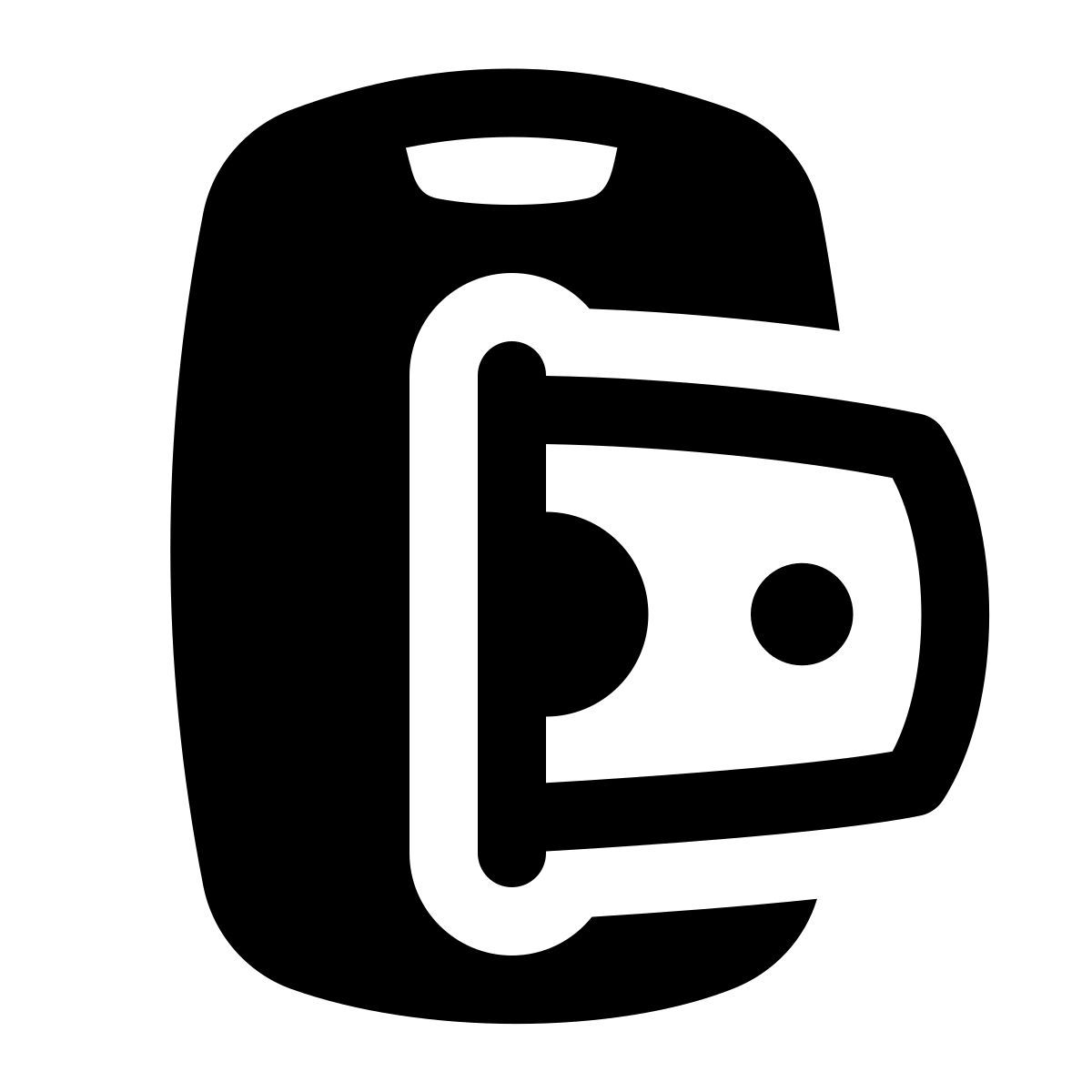 puffy filled style topup payment icon