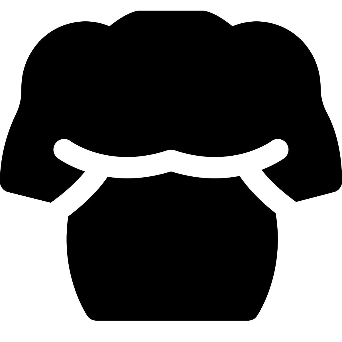 puffy filled style torso icon