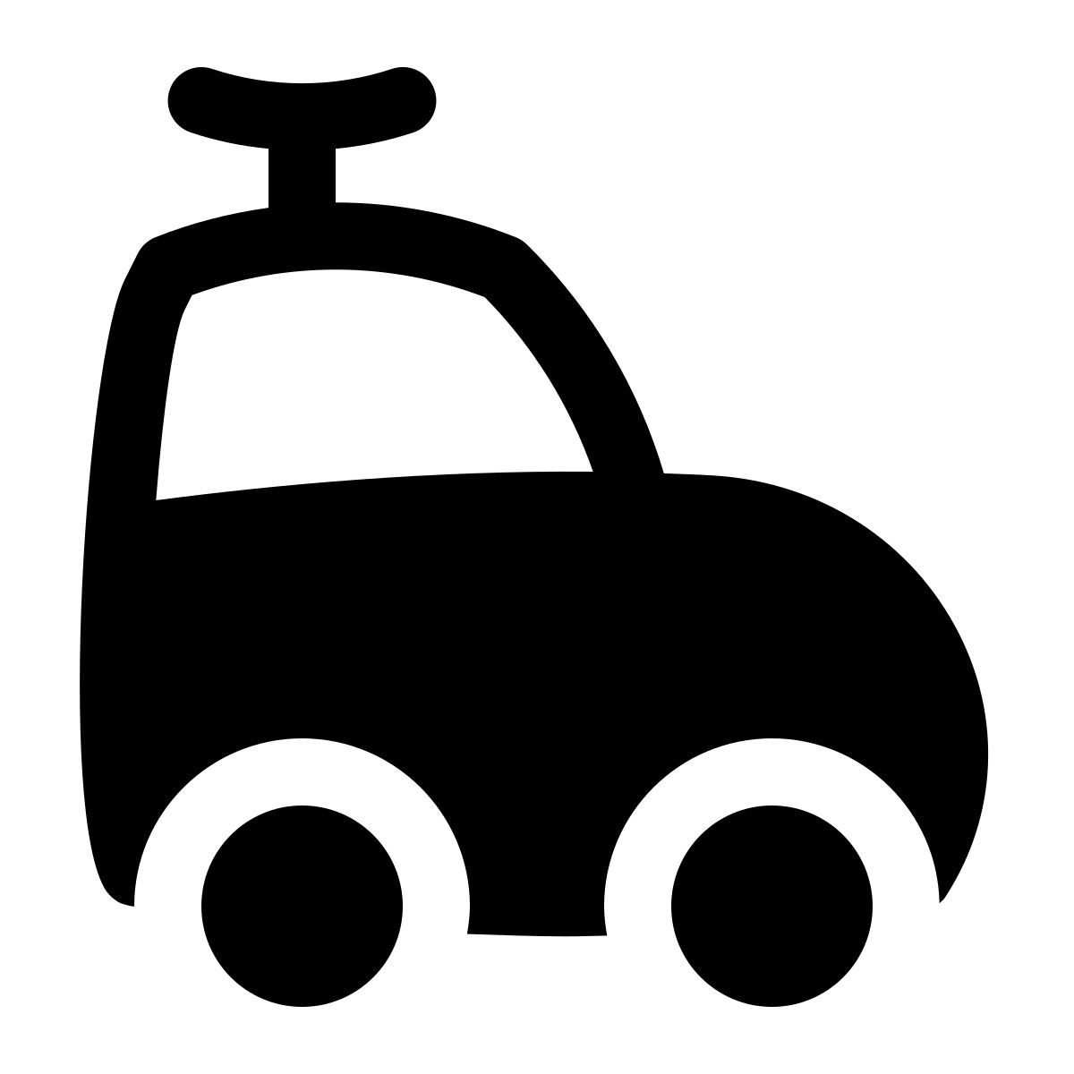 puffy filled style carro de brinquedo icon
