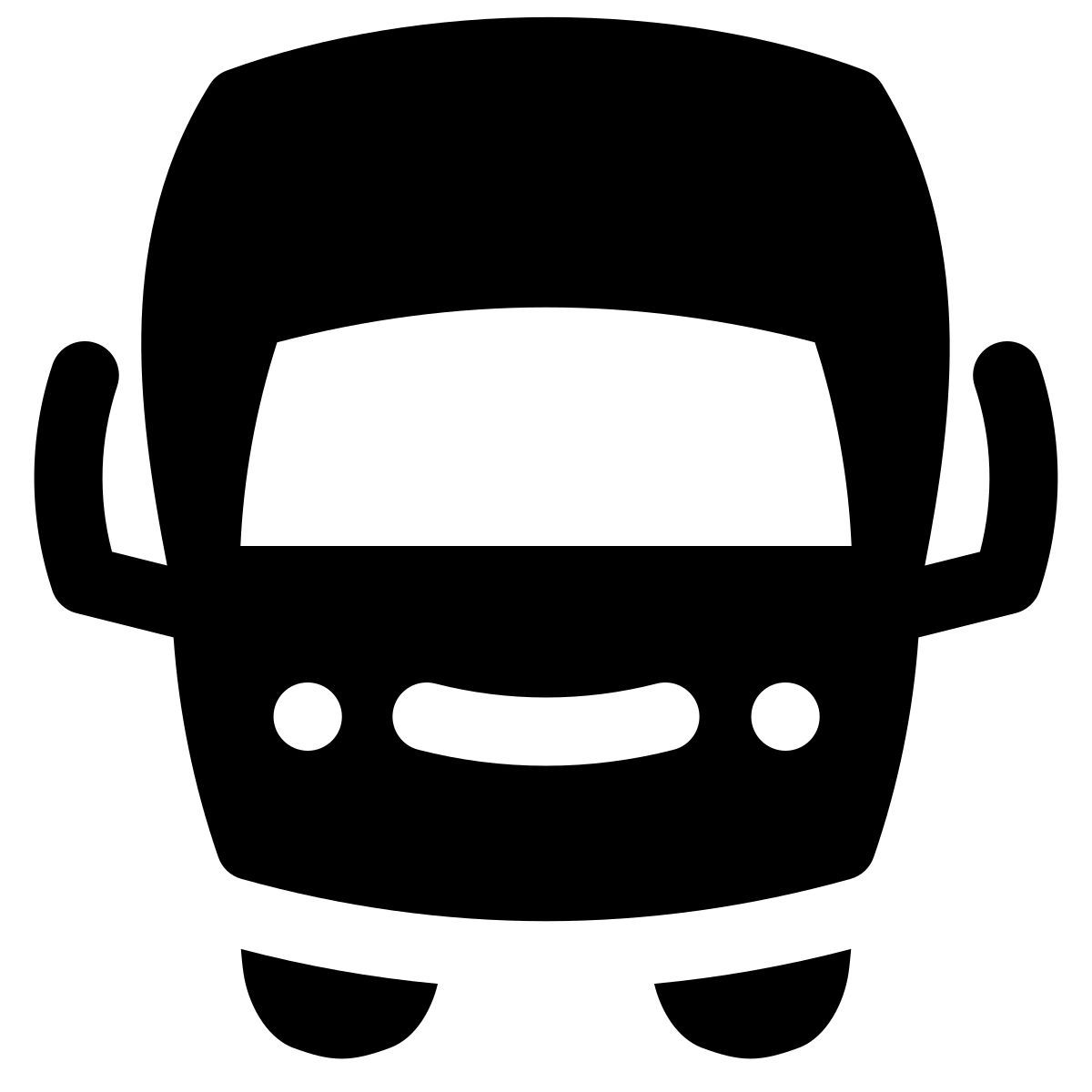 puffy filled style transporte icon